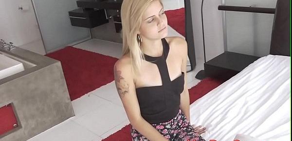  Teen sucks stepdads balls pov style